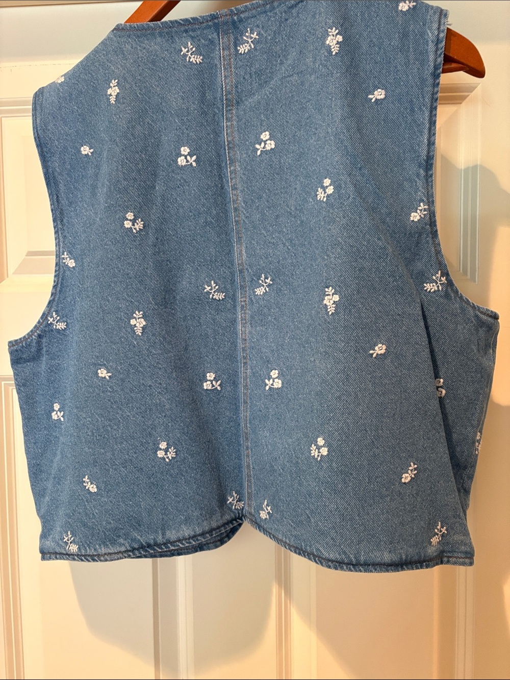 Sézane Abbyna Jacket Vest Denim NWT - Picture 6 of 7